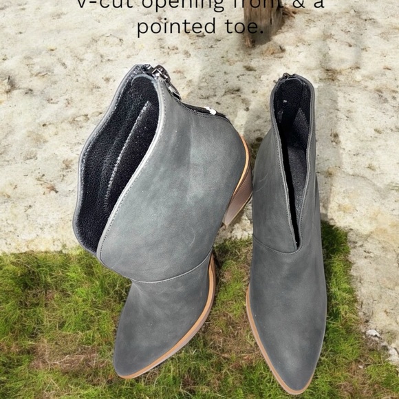 MYSOFT Dark Gray Ankle Boots - Picture 1 of 13